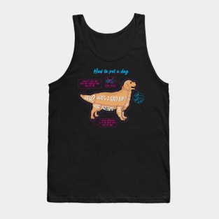 How to pet a dog Tank Top